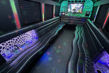 La Mesa Limo Bus Interior