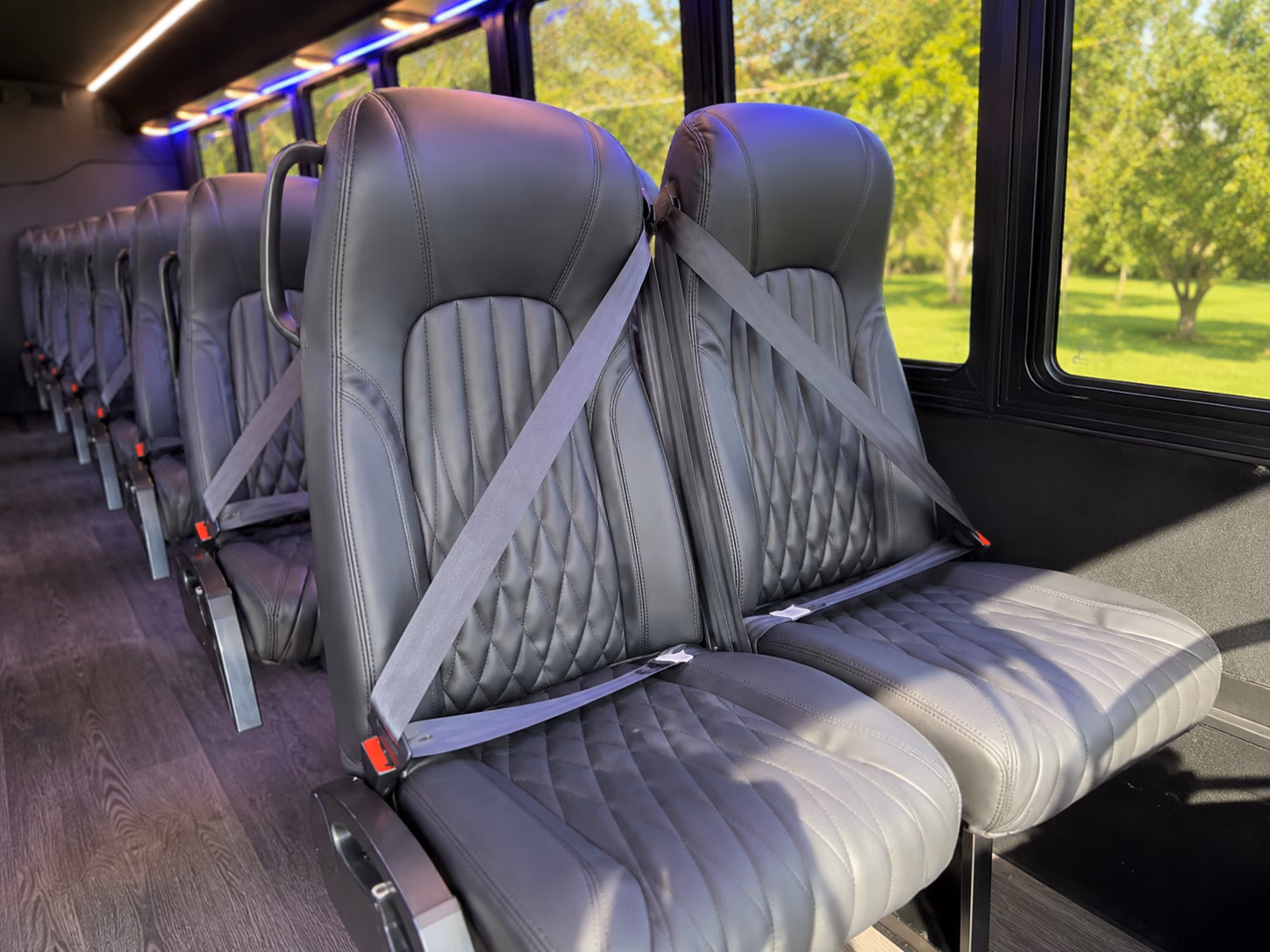 la mesa corporate event transportation onboard seating